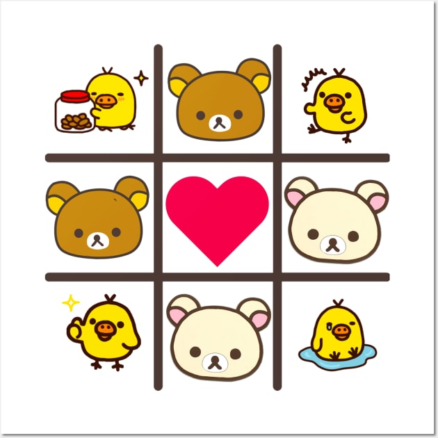 Rilakkuma and friends Wall Art by cutie_eyes